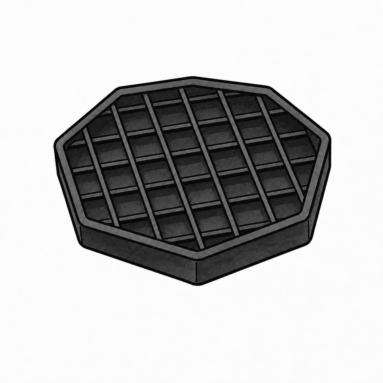 Black grid insert